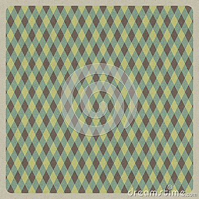 Abstract green retro pattern background, recycled paper craft Stock Photo