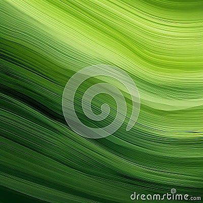 Abstract Green Ripples Motion Wallpaper With Earthy Organic Shapes Stock Photo