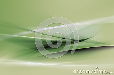 Abstract green waves or veils background texture Stock Photo