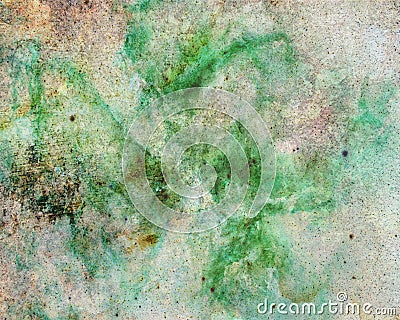Abstract green and white color splash background design with grunge texture Stock Photo