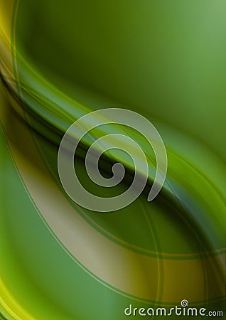 Abstract greenish yellow wavy background Stock Photo