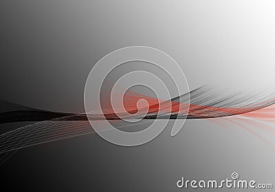 Abstract grey background with dynamic black and red dynami Stock Photo