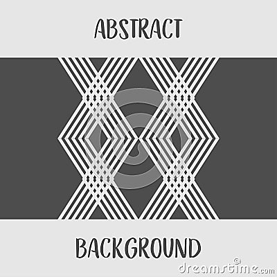 Abstract grey geometric shape design logo background Vector Illustration