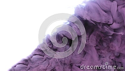 Abstract grey smoke on white background. Stock Photo