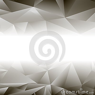 Abstract Grey Triangle Background. Vector Illustration