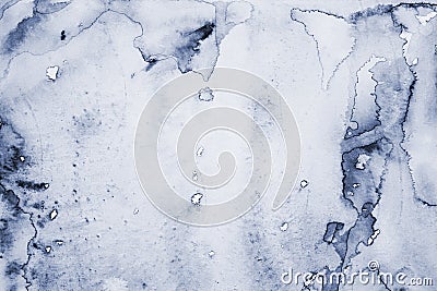 Abstract grey watercolor on paper texture as background Stock Photo