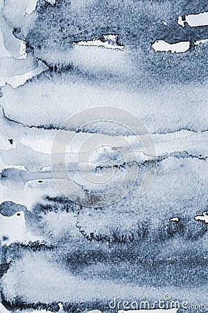 Abstract grey watercolor on paper texture as background Stock Photo