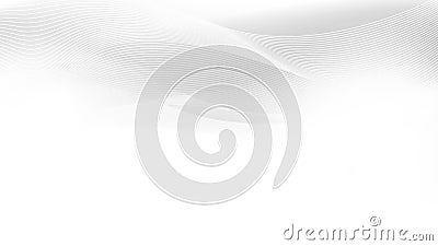 Abstract grey white waves and lines pattern. Vector Stock Photo