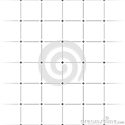 Abstract grid, mesh pattern with plus symbols. Vector Illustration