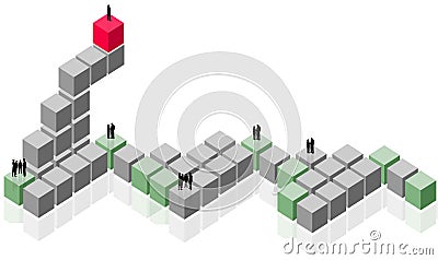 Abstract group, team work, customer business Stock Photo