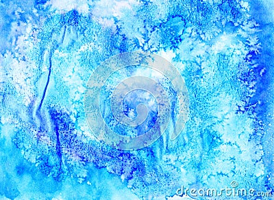 Abstract grunge aquarelle background. Handiwork texture. Water Cartoon Illustration