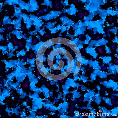 Abstract grunge background. Blue art texture. Image element. Digital illustration. Decorative shapes cool winter night colors. Cartoon Illustration