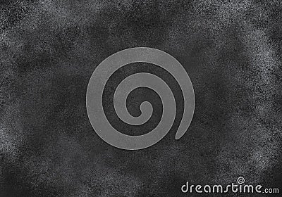 Abstract Grunge Black-White Pattern. Chaotic Particles Effect. Monochrome Background Stock Photo