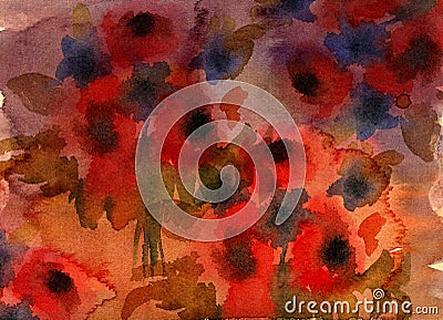 Abstract grunge flower background Stock Photo