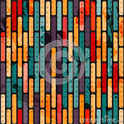 Abstract grunge line seamless Vector Illustration