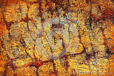 Abstract grunge yellow background Stock Photo