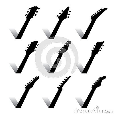 An abstract Guitar Music Background Vector Illustration