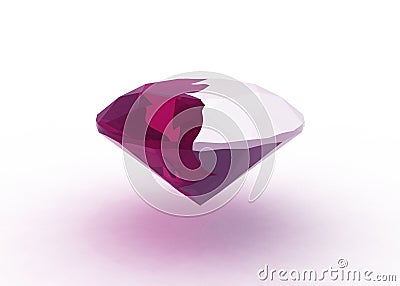 Abstract half liquefied amethyst Stock Photo