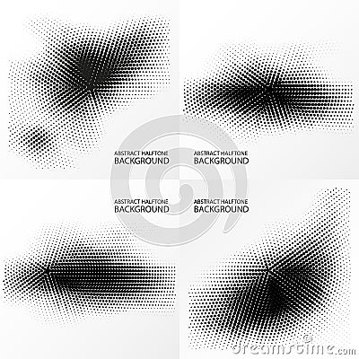 Abstract halftone background Vector Illustration