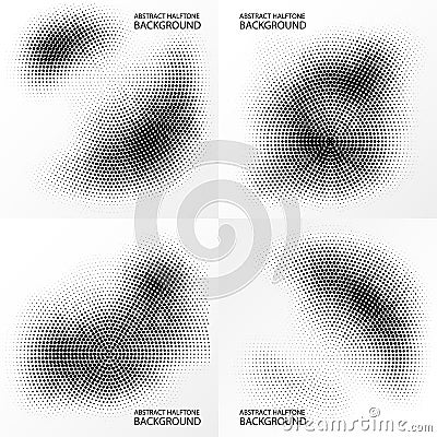 Abstract halftone background Vector Illustration