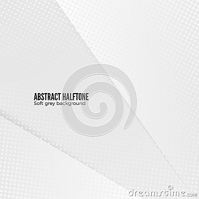 Abstract Halftone Background. Grey Halftone Element on Soft Color Backdrop. Modern Geometric Motion Design Pattern. Vector Vector Illustration