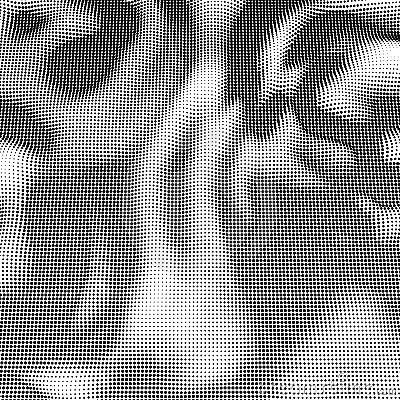 Abstract halftone design element. Noised surface up view Vector Illustration