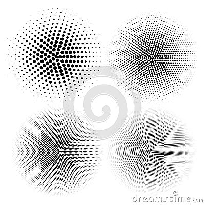 Abstract halftone dots for grunge background Vector Illustration