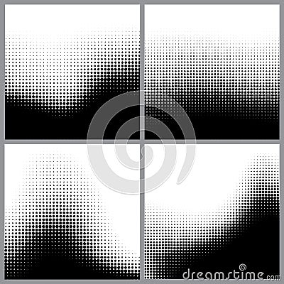 Abstract halftone dots for grunge background Vector Illustration