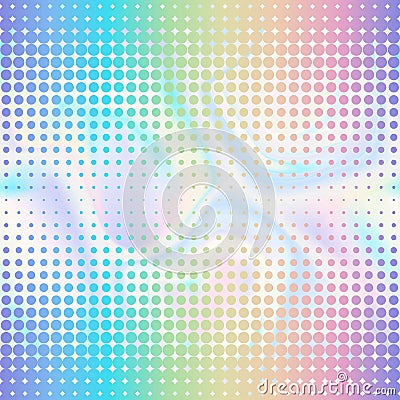 Abstract Halftone Double Seamless Border Vector Illustration