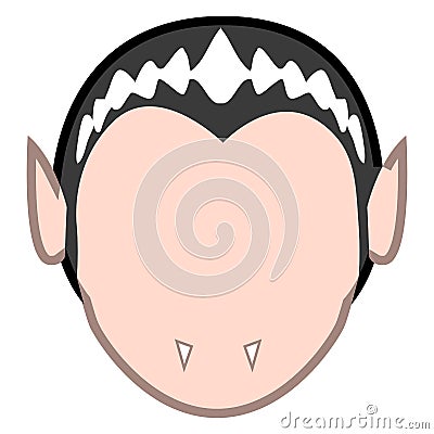 Abstract halloween vampire mask Vector Illustration