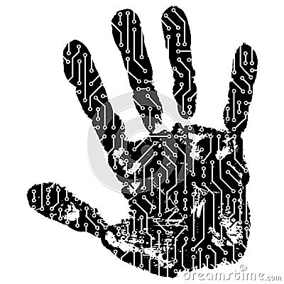 Abstract hand Vector Illustration