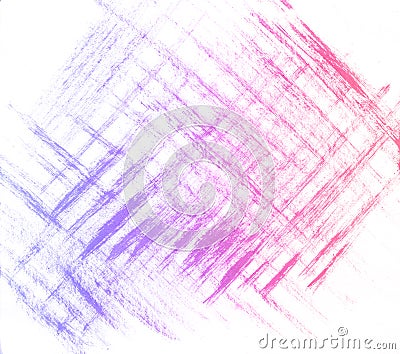 Abstract hand drawn blue and pink watercolor background, raster illustration Stock Photo