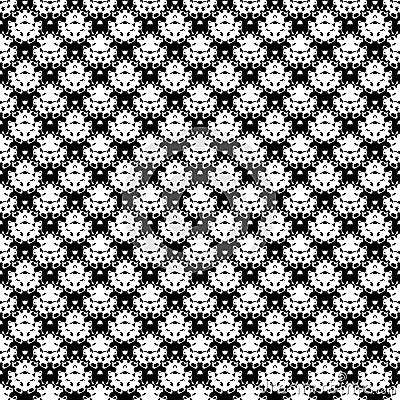 Abstract hand drawn painted monochrome seamless pattern Vector Illustration