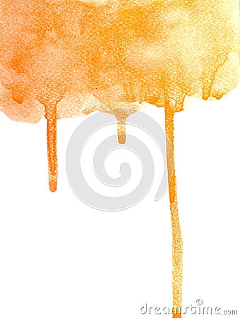 Abstract hand painting background on white. Paint dripping Stock Photo