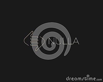 Abstract hands linear premium logo. Universal deal contract cooperation symbol. Corporate partnership sign. Vector Vector Illustration
