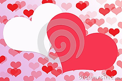 Abstract Heart shape on background,Clipart. Stock Photo