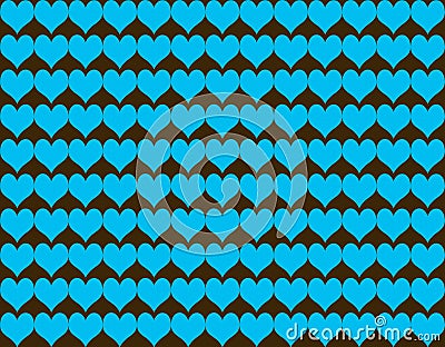 Abstract heart shape seamless pattern background Stock Photo