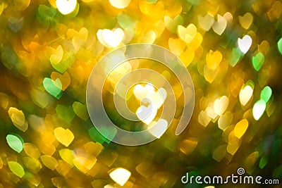 Abstract heart shaped blurry d Stock Photo