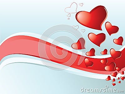 Abstract hearts Stock Photo