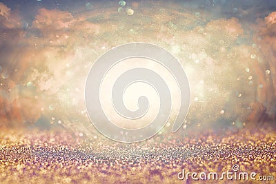 Abstract heavenly background with glittern. Revelation concept Stock Photo