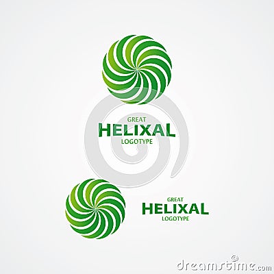 Abstract helix vector logo Vector Illustration