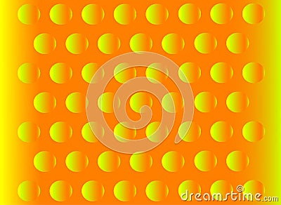 Abstract hemisphere orange background Vector Illustration