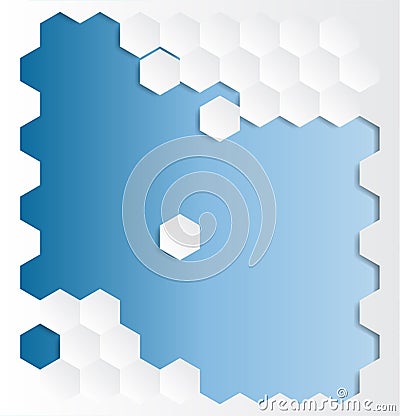 Abstract Hexagon Background Stock Photo
