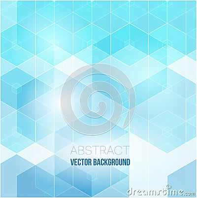 Abstract hexagon background. Technology polygonal design. Digital futuristic minimalism. Vector Illustration