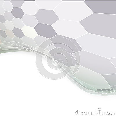 Abstract hexagon tile background template Vector Illustration