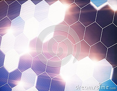 Abstract hexagonal backdrop Stock Photo