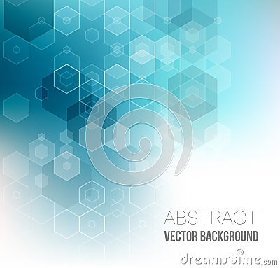 Abstract Hexagonal Background. Vector Vector Illustration