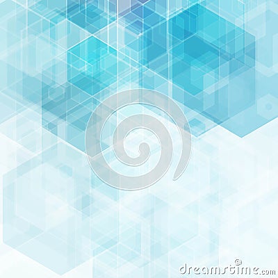 Abstract Hexagonal Background. Vector. Template design for science or technology presentation. eps 10 Vector Illustration