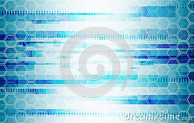 Abstract hexagonal geometric background Vector Illustration