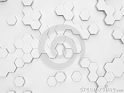 Abstract hexagonal pattern Stock Photo